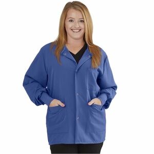 Lincoln AVE Classic Fit
Stretch Scrub Jacket Unisex Royal Blue
Large NWOT